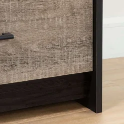 Meubles South Shore 5-Drawer Chest - South Shore WEATHERED OAK AND RUBBED BLACK Sale
