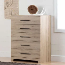 Meubles South Shore 5-Drawer Chest - South Shore RUSTIC OAK Sale