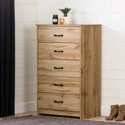 Meubles South Shore 5-Drawer Chest - South Shore Nordik Oak Best