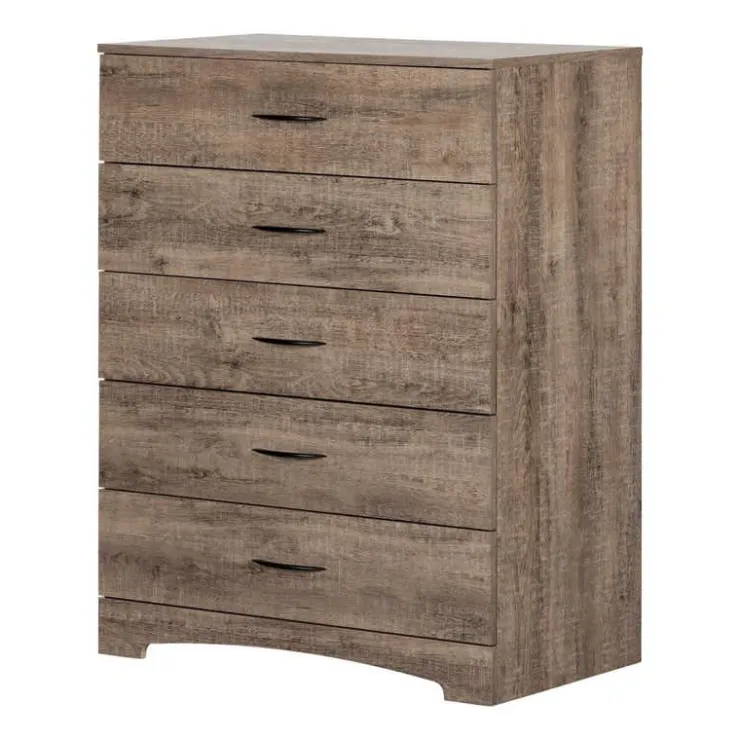 Meubles South Shore 5-Drawer Chest - South Shore Weathered Oak Sale