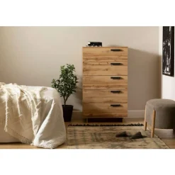Meubles South Shore 5-Drawer Chest - South Shore Nordik Oak Outlet