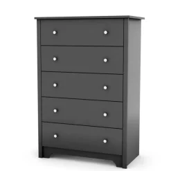 Meubles South Shore 5-Drawer Chest - South Shore PURE BLACK Best