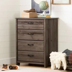 Meubles South Shore 4-Drawer Chest Dresser - South Shore FALL OAK Sale