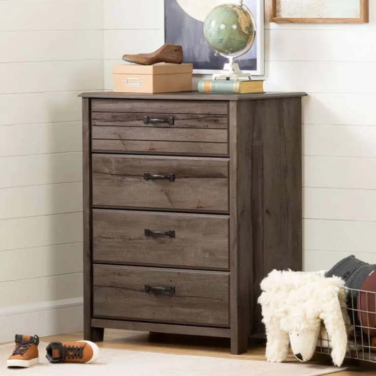 Meubles South Shore 4-Drawer Chest Dresser - South Shore FALL OAK Sale