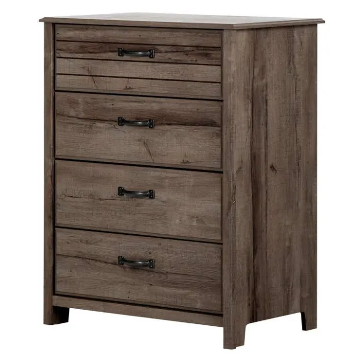 Meubles South Shore 4-Drawer Chest Dresser - South Shore FALL OAK Sale