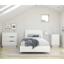 Nexera 3-Drawer Chest, - White Sale