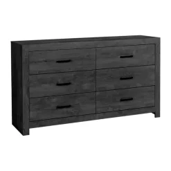 Monarch 6-Drawer Dresser Grey
