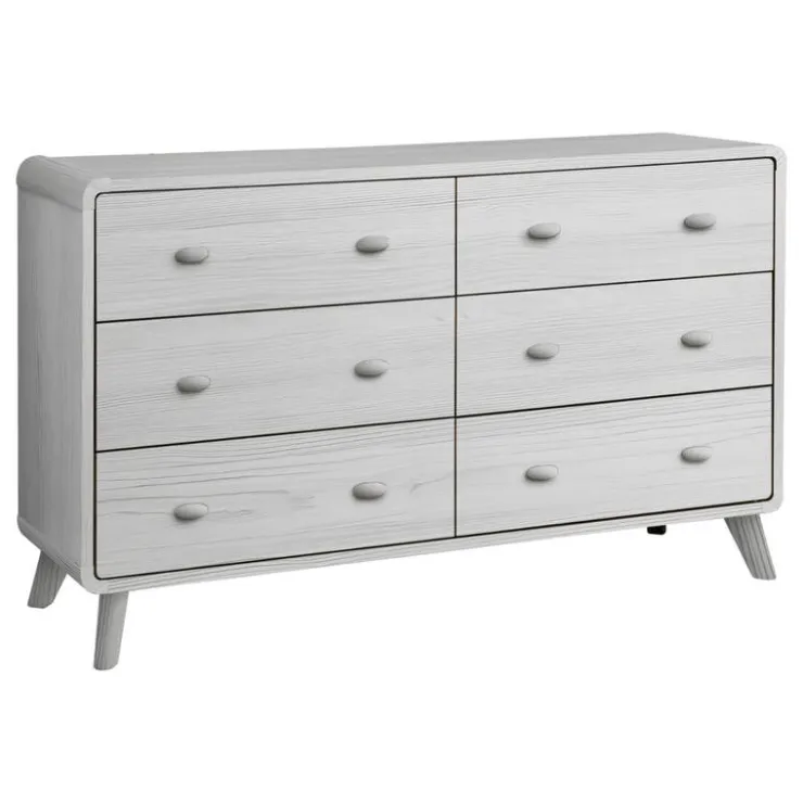 Monarch 6-Drawer Dresser Oak