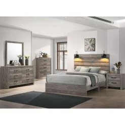 6-Drawer Dresser Grey Outlet