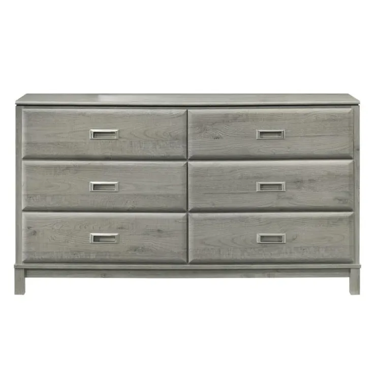 6-Drawer Dresser Grey Sale