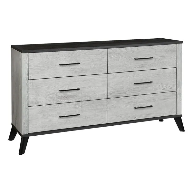 Monarch 6-Drawer Dresser Grey Sale
