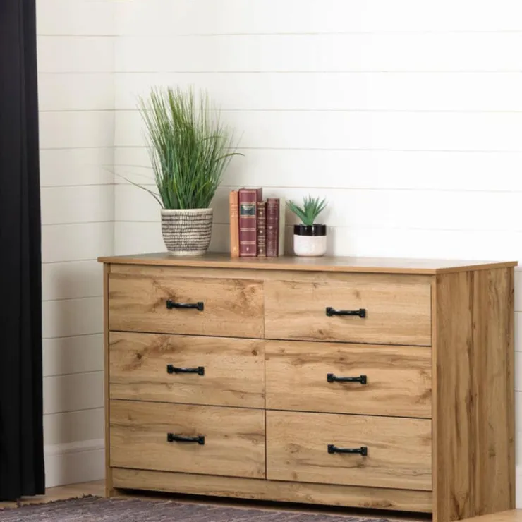 Meubles South Shore 6-Drawer Dresser - South Shore Nordik Oak Hot