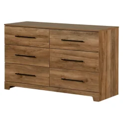 Meubles South Shore 6-Drawer Dresser - South Shore Natural Mango Wood