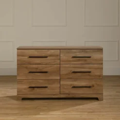 Meubles South Shore 6-Drawer Dresser - South Shore Natural Mango Wood