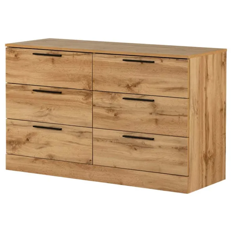 Meubles South Shore 6-Drawer Dresser - South Shore Nordik Oak New