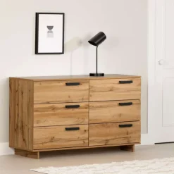 Meubles South Shore 6-Drawer Dresser - South Shore Nordik Oak