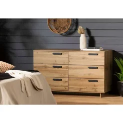 Meubles South Shore 6-Drawer Dresser - South Shore Nordik Oak