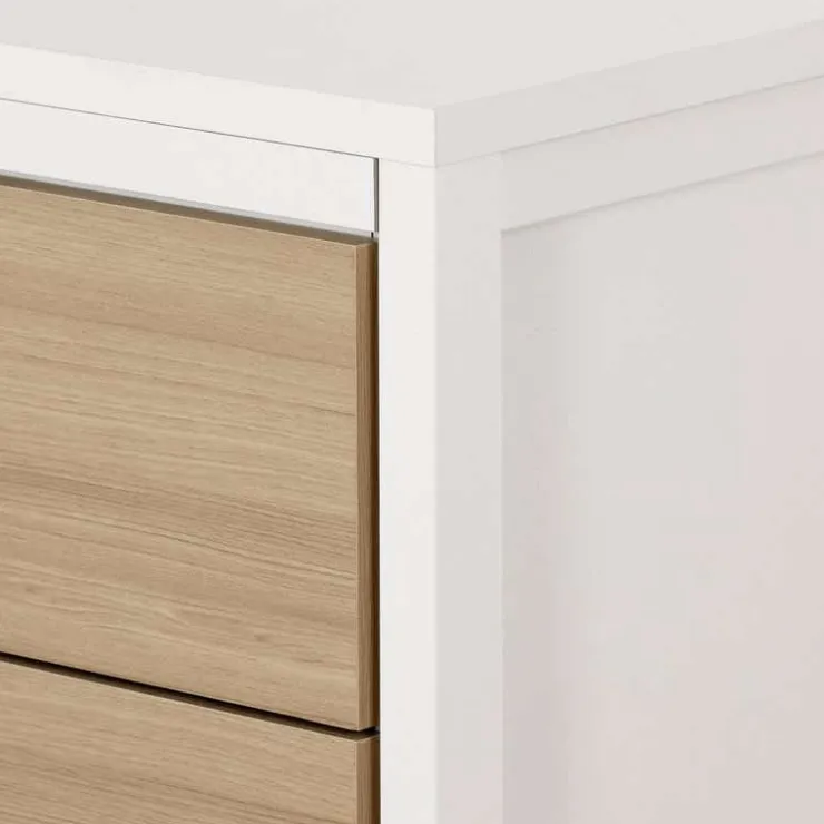 Meubles South Shore 6-Drawer Dresser - South Shore White and Soft Elm Clearance