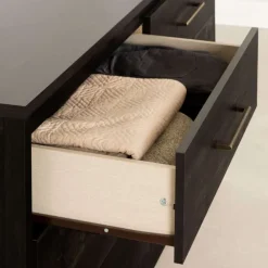 Meubles South Shore 6-Drawer Dresser - South Shore Rubbed Black Clearance