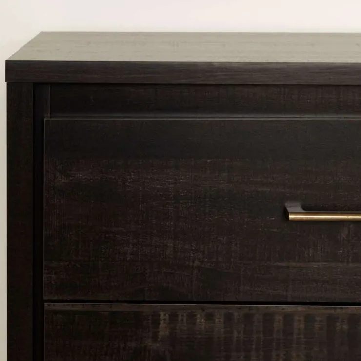 Meubles South Shore 6-Drawer Dresser - South Shore Rubbed Black Clearance