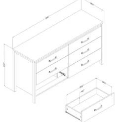 Meubles South Shore 6-Drawer Dresser - South Shore Pure White Sale