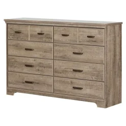 Meubles South Shore 8-Drawer Dresser - South Shore WEATHERED OAK Clearance