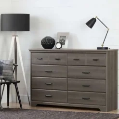Meubles South Shore 8-Drawer Dresser - South Shore Gray Outlet
