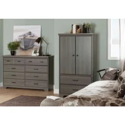Meubles South Shore 8-Drawer Dresser - South Shore Gray Outlet
