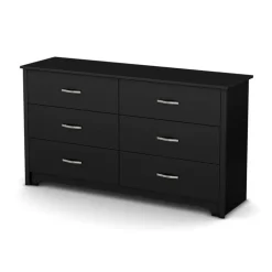 Meubles South Shore 6-Drawer Dresser - South Shore Pure Black Best