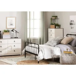 Meubles South Shore 6-Drawer Dresser - South Shore WHITE WASH AND WEATHERED OAK Hot