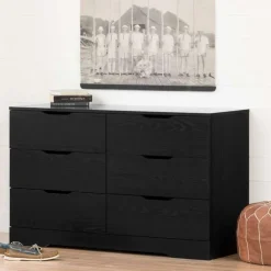 Meubles South Shore 6-Drawer Dresser - South Shore Black Oak Online