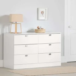 Meubles South Shore 6-Drawer Dresser - South Shore Pure White Hot
