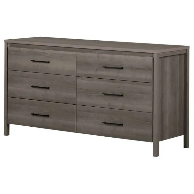 Meubles South Shore 6-Drawer Dresser - South Shore GRAY MAPLE Clearance