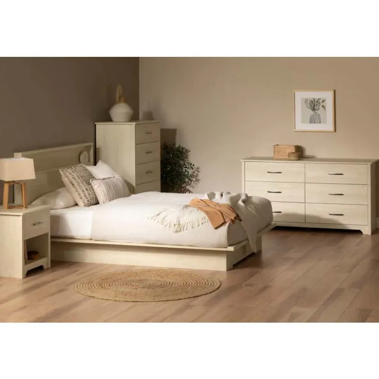 Meubles South Shore 6-Drawer Dresser - South Shore Bleached Oak Clearance