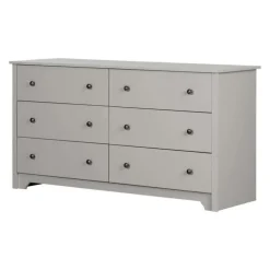 Meubles South Shore 6-Drawer Dresser - South Shore Soft Gray