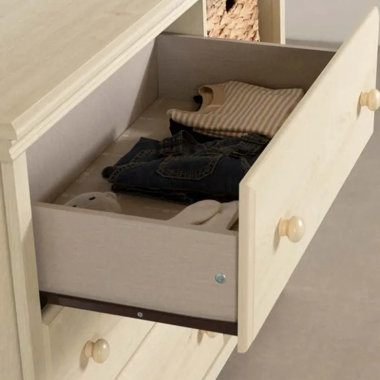 Meubles South Shore 3-Drawer Dresser with Baskets - South Shore Bleached Oak Hot