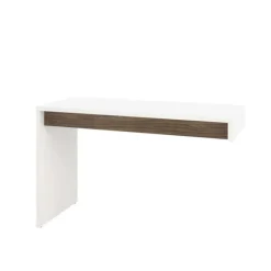Nexera 3-Drawer Filing Cabinet + Desk - White and Brown Online