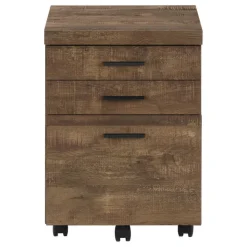 Monarch 3-Drawer Filing Cabinet - Brown Sale