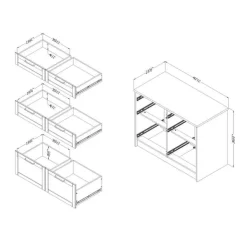 Meubles South Shore 6-Drawer Kitchen Island - South Shore Brown Sale