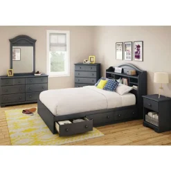 Meubles South Shore 1-Drawer Night Stand - South Shore BLUEBERRY
