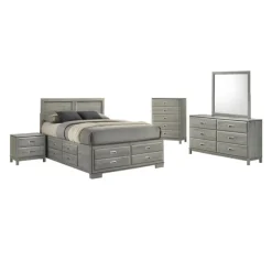2-Drawer Nightstand Grey Hot