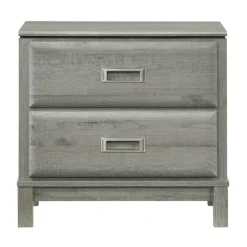 2-Drawer Nightstand Grey Hot