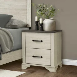 Monarch 2-Drawer Nightstand - Oak Clearance
