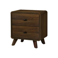 Monarch 2-Drawer Nightstand - Walnut Outlet