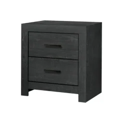 Monarch 2-Drawer Nightstand - Grey Clearance