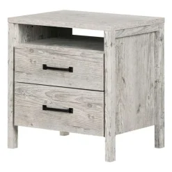 Meubles South Shore 2-Drawer Nightstand - South Shore SEASIDE PINE Hot