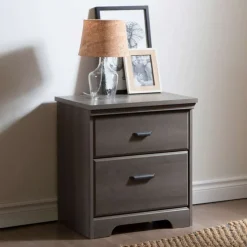 Meubles South Shore 2-Drawer Nightstand - South Shore GRAY MAPLE Discount