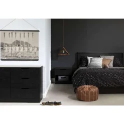 Meubles South Shore 1-Drawer Nightstand - South Shore Black Oak Hot