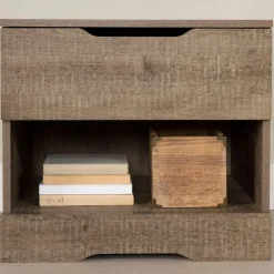 Meubles South Shore 1-Drawer Nightstand - South Shore WEATHERED OAK Sale