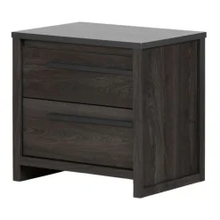 Meubles South Shore 2-Drawer Nightstand - South Shore GRAY OAK New